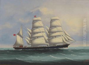 The Miltiades at full sail by unknown