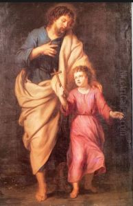 Saint Joseph with the Christ child by Theodoor Boeyermans