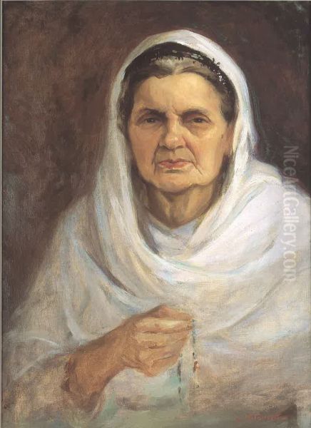 Portrait de Anise Smaismeh Farroukh, Mere de L' Artiste. - view 1