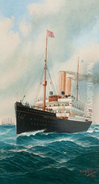 Der Hapag-Dampfer Konig Albert. - view 1