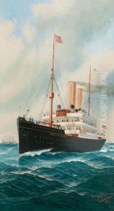 Der Hapag-Dampfer Konig Albert. by John-Henry Mohrmann