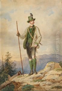 Emperor Francis Joseph I of Austria in Hunting Costume by unknown