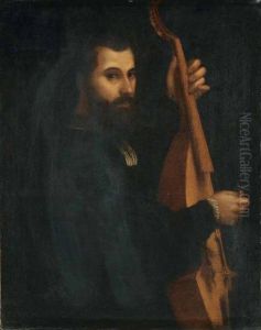 Ritratto Di Un Musico Che Suona La Viola