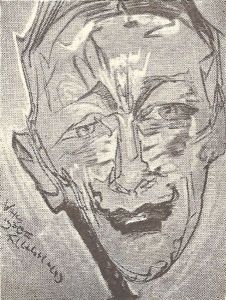 Male portrait by Stanislaw Ignacy Witkiewicz (Witkacy)