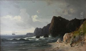 North Heads on the Pacific Coast, California by Frederick Ferdinand Schafer