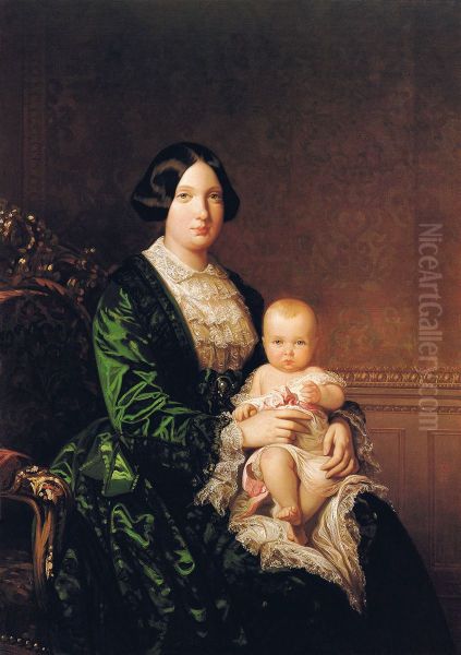 Isabel II con la infanta Isabel - view 1