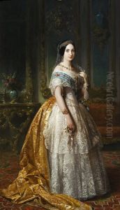 La infanta Luisa Fernanda de Borbon, duquesa de Montpensier by Federico de Madrazo y Kuntz