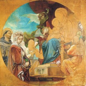 La Virgen con el Nino, San Francisco y Santa Isabel de Hungria.