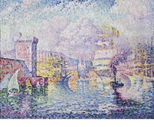 Marseille, The pink tower by Paul Signac