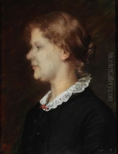 Profilportraet af Helene Christensen (1857-1922) Profilportraet af Helene Christensen (1857-1922)