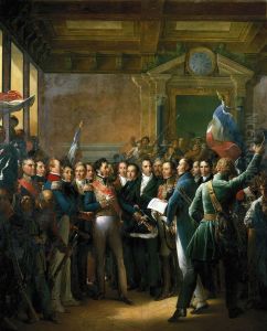 Lecture a l'Hotel de Ville de Paris de la Declaration des Deputes et de la Proclamation du Duc d'Orleans, lieutenant general du Royaume (31 juillet 1830) by Francois Gerard