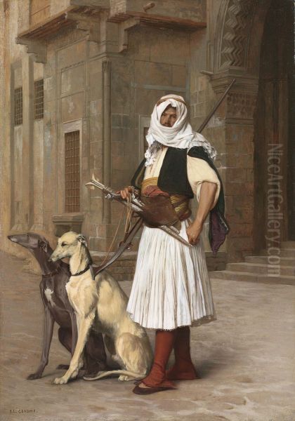 Arnaut with two dogs whippets - view 1