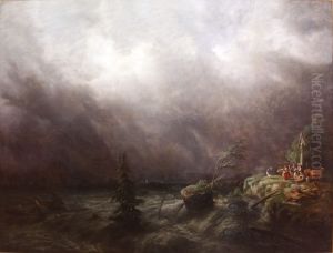 View of floodings in Vallis in 1834