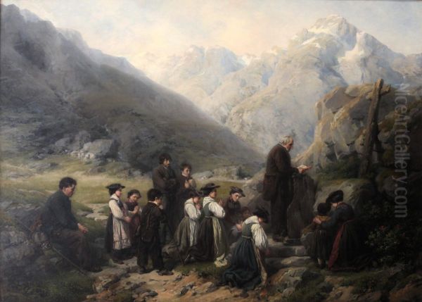 Sunday ceremony on the Sanetsch pass - view 1