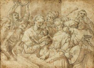 Scene De Concert by Vincenzo Campi