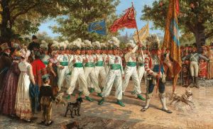 Aufmarsch der Laufer am 1. Mai by Alois Schonn