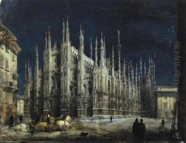 Notturno di Piazza del Duomo a Milano - view 1