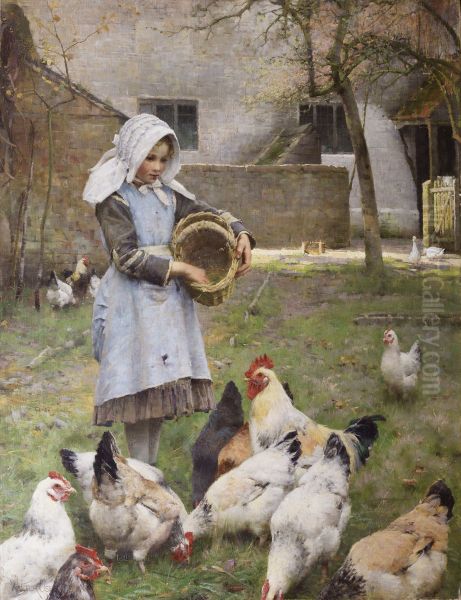 Feeding the Chickens - view 1