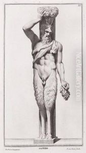 A Series Of 58 Plates Of Classical Roman And Egyptian Busts And Statues by Giovanni Domenico Campiglia