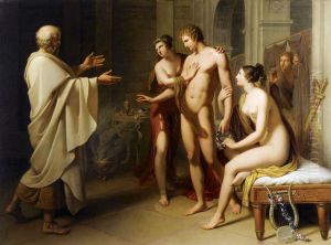 Socrates reproaching Alcibiades by unknown
