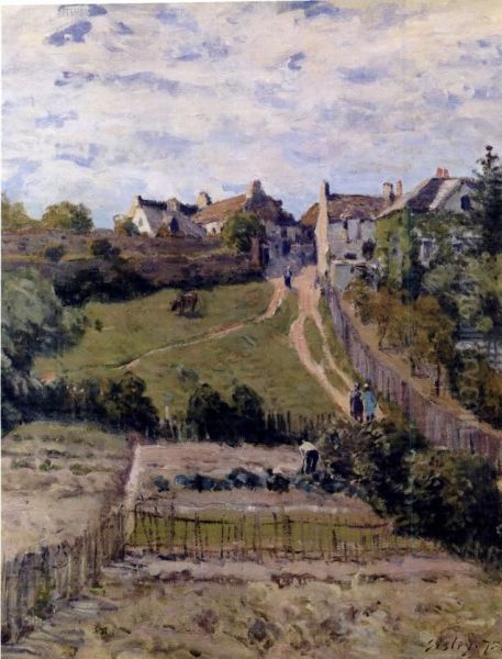 Chemin montant. Un coin du village d'Andresy - view 1