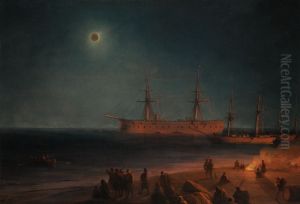 Solar Eclipse in Feodosia by Ivan Aivazovsky