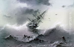Sinking Ship by Ivan Aivazovsky