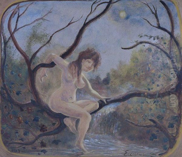 Nude in Tree - view 1