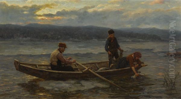 Norwegian fishing in the fjords - view 1