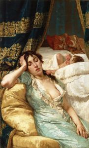 A sweet disturbance by Giuseppe Sciuti
