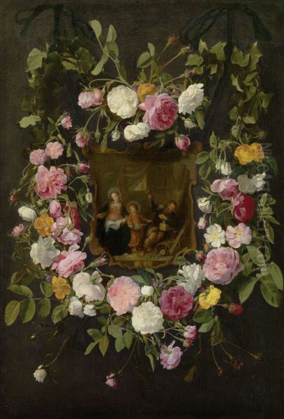 The Holy Family Surrounded by a Garland of Roses - view 1