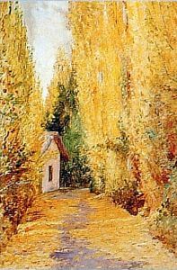paisaje de campo by Alfredo Valenzuela Puelma