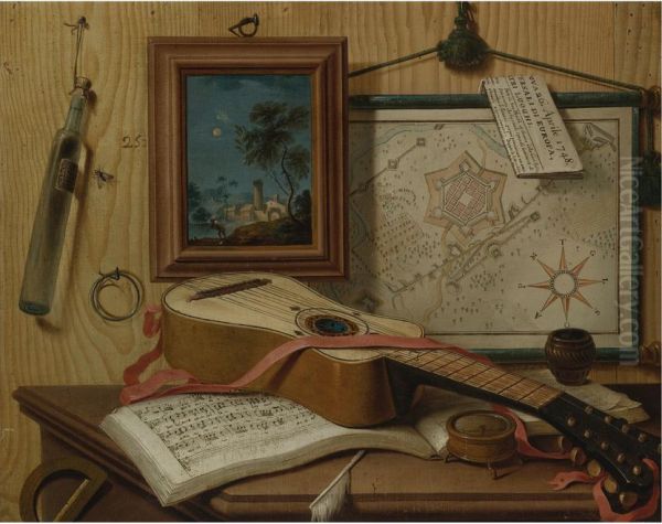 PAIR OF TROMPE L'OEIL STILL LIFES - view 1