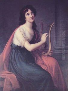 Portrait de Sophia Fries en Sappho
