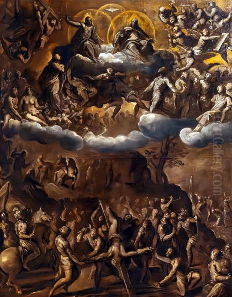 The Trinity in Glory and the Martyrdom of Saints Peter and Paul - view 1