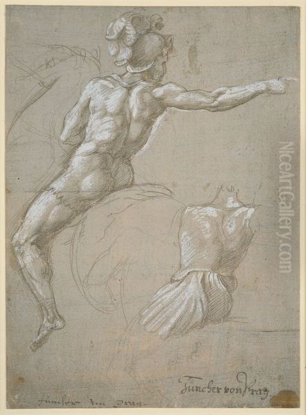 Study of a Warrior on Horseback - view 1