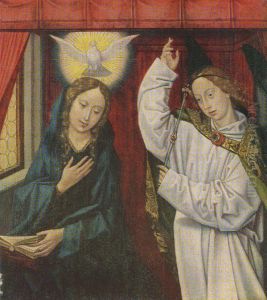 The Annunciation by Master of the Khanenko Adoration