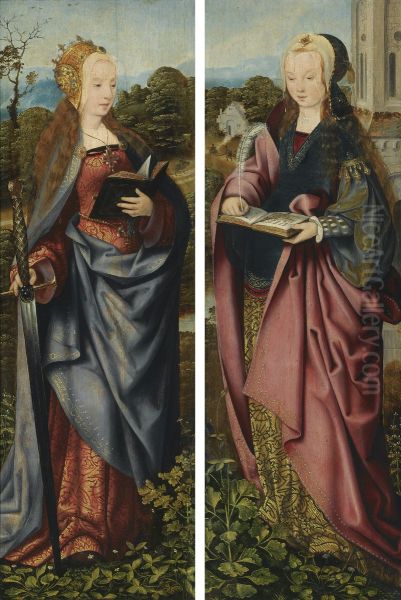 Saint Catherine; Saint Barbara - view 1