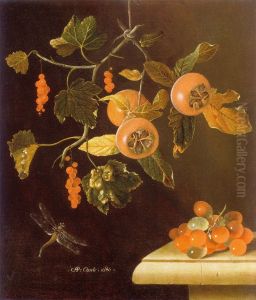 Still life with berries, medlars and grapes