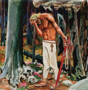 Regretful Kullervo by Akseli Valdemar Gallen-Kallela