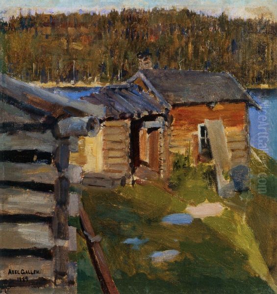 the ekola croft in evening sunlight - view 1