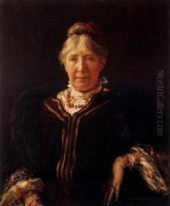 Portrait of Arina Hugenhotlz (1847-1934) by Martin Borgord