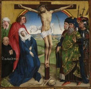 Crucifixion with the donor brother Amelius of Emael by Rogier van der Weyden