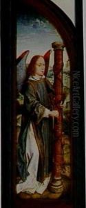 Angel with the column by Aelbrecht Bouts