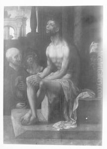 Christ resting after the flagellation