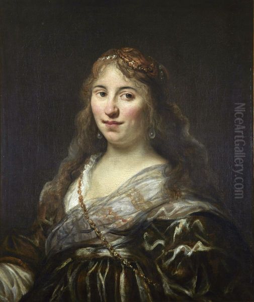 Portrait of a young woman in fancy dress - view 1