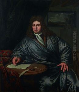Portrait of an unknown man by Michiel van Musscher