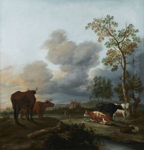 Landscape with cows