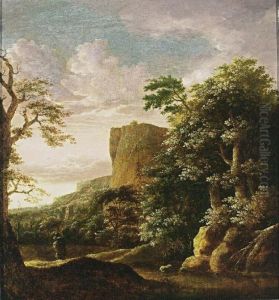 Mountain landscape by Cornelis Matthieu