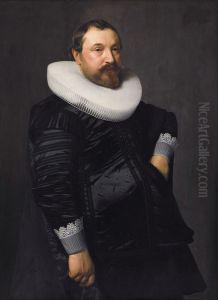 Portrait of an unknown man by Nicolaes Eliaszoon Pickenoy